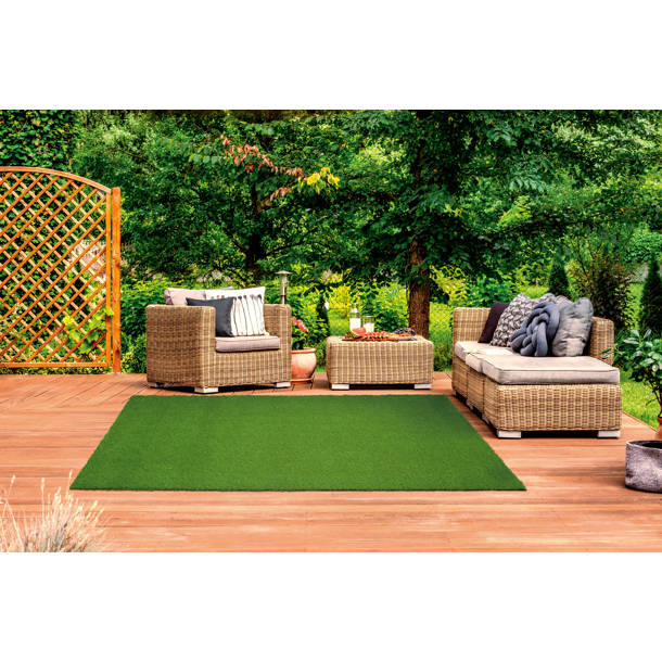 Lark Manor Kamren Artificial Grass TurfRugs And Rolls & Reviews | Wayfair